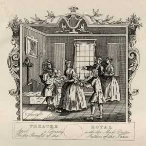 Vintage Print of a Scene from a Comedy at the Theatre Royal Vintage Print of a Scene from a Comedy at the Theatre Royal