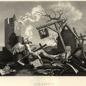 William Hogarth's The Bathos, The World's End Print William Hogarth's The Bathos, The World's End Print