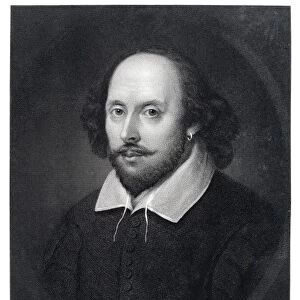 William Shakespeare Engraving 1870