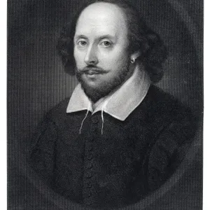 William Shakespeare Engraving 1870 William Shakespeare Engraving 1870