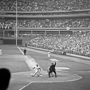 Willie Mays Strikes Out At Shea Stadium