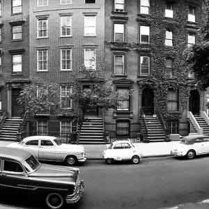 Willow Street in Brooklyn Heights in the 1950's
