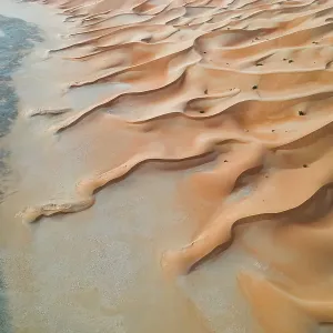 Winding Sand Dunes Print, United Arab Emirates Aerial Art Winding Sand Dunes Print, United Arab Emirates Aerial Art