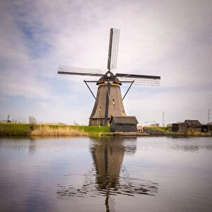 Windmill at UNESCO World Heritage Kinderdijk