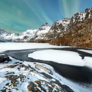 Paysage d'hiver sur les îles de Lofoten. Paysage d'hiver sur les îles de Lofoten.