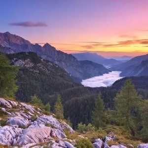 Winter Mountains Sunrise Print