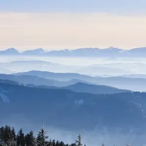 Winter Panoramic Print of Mala Fatra National Park from Mount Lysa Hora Winter Panoramic Print of Mala Fatra National Park from Mount Lysa Hora
