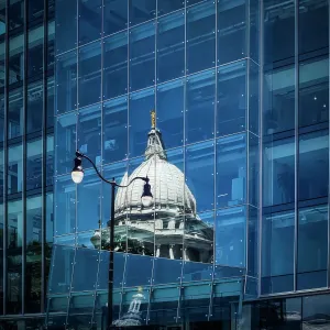 Wisconsin State Capitol Reflection Wisconsin State Capitol Reflection