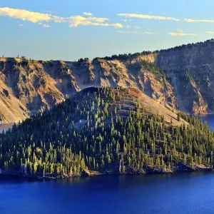 Wizard Island on Crater Lake, Crater Lake National Park, Oregon, USA Wizard Island on Crater Lake, Crater Lake National Park, Oregon, USA