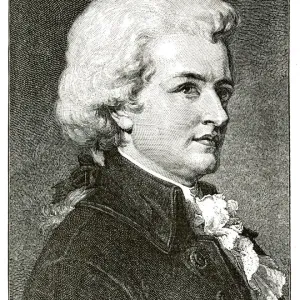 Wolfgang Amadeus Mozart Engraving Print Wolfgang Amadeus Mozart Engraving Print