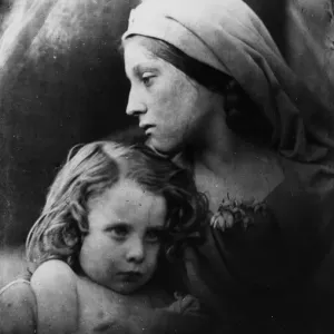 Print of Woman Holding a Young Child circa 1860 Print of Woman Holding a Young Child circa 1860