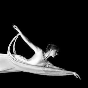 Woman dancing ballerina
