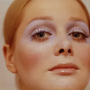 Woman with eyeshadow, portrait, close-up