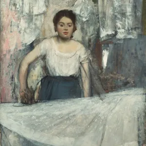 Woman Ironing. Artist: Degas, Edgar (1834-1917) Woman Ironing. Artist: Degas, Edgar (1834-1917)