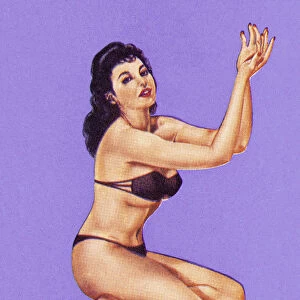 Woman Posing in Bikini