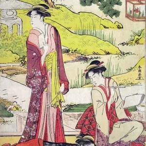 Three Women pursuing Literary pursuits Three Women pursuing Literary pursuits