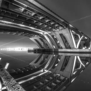 The Woodrow Wilson Bridge in Monochrome The Woodrow Wilson Bridge in Monochrome
