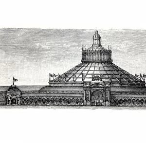 World exhibition building in Vienna 1898