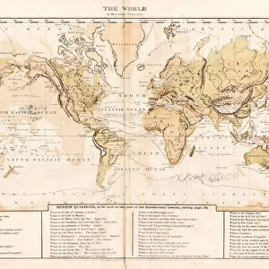World map 1867