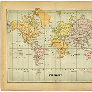 world map 1883