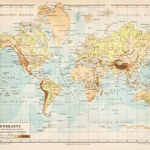 World map 1895