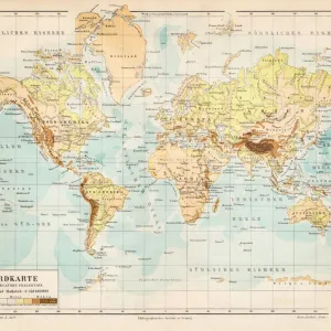 World map 1895