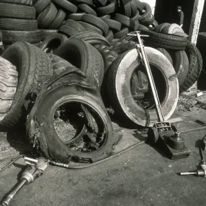 Worn tires and tools Worn tires and tools
