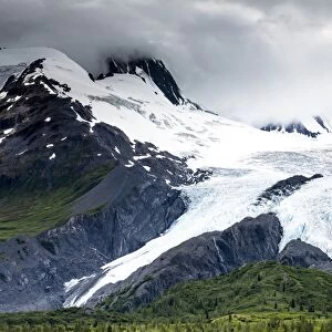 Worthington Glacier in the Chugach Mountains, near Valdez, Alaska, United States