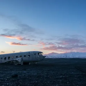 The wrecked plane, Iceland The wrecked plane, Iceland