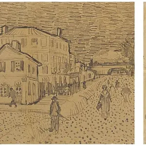 The Yellow House (The street), Letter to Theo from Arles, Saturday, 29 September 1888. Artist: Gogh, Vincent, van (1853-1890) The Yellow House (The street), Letter to Theo from Arles, Saturday, 29 September 1888. Artist: Gogh, Vincent, van (1853-1890)