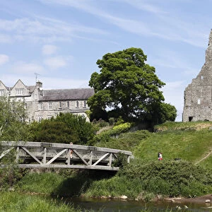 Yellow Steeple, River Boyne, Trim, County Meath, Leinster, Ireland, Europe