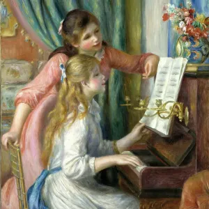 Two Young Girls At The Piano Two Young Girls At The Piano