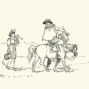 The young Squire and the Milkmaid, Nursery Rhyme The young Squire and the Milkmaid, Nursery Rhyme