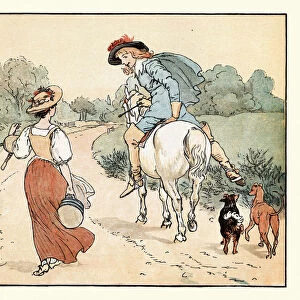 The young Squire and the Milkmaid, Nursery Rhyme