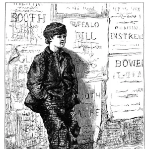 Young Victorian shoe shine boy