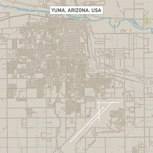 Yuma Arizona US City Street Map