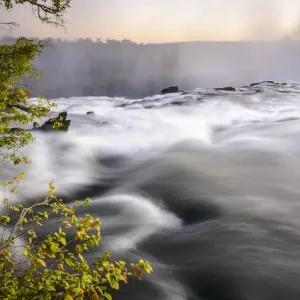 The Zambezi River just above The Eastern Cataract. Victoria Falls. Livingstone. Zambia The Zambezi River just above The Eastern Cataract. Victoria Falls. Livingstone. Zambia