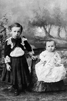 Prints of 1-2 years, 3-4 years, 557, 6-12 months, antique, archival, attire, baby, Vintage Black and White, 86510702 Stockbyte Prints: 1-2 years, 3-4 years, 557, 6-12 months, antique, archival, attire, baby, backdrop