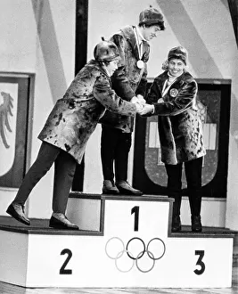 Medals Prints: 10 km cross-country skiing of women 1964 Winter Olympics
