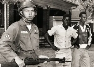 Little Rock Prints: 101st Airborne Soldier Protecting African American Students