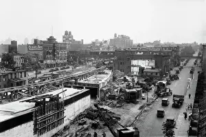 10th Street & 4th Avenue Subway Construction, 1929