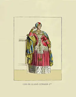 Fashon Prints: 1350 England Edward 3rd