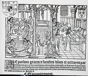 Indulgence Prints: 15Th Century Hospital Scene