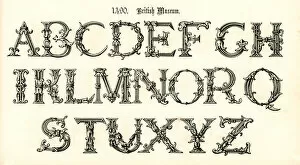 Images Dated 27th February 2011: 15th Century Style Alphabet