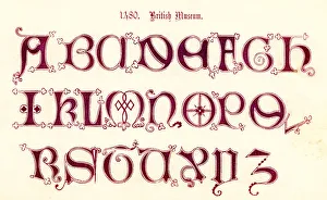 Images Dated 27th February 2011: 15th Century Style Alphabet
