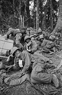Brigade Prints: 173rd Airborne Brigade Waiting for Evacuation Helicopters