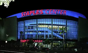 Prints of The Staples Center, home of the Los Angeles Lakers basketball team, Los Angeles Kings hockey tean, Los Angeles Clippers basketball team and Los Angeles Sparks WNBA basketball team in Los Angeles Courtside Vibes: Stunning Basketball Prints: 17th Annual A Midsummer Nights Magic in Los Angeles