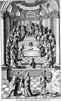 Catholic Prints: 17th-Century Engraving of the Council of Nicea