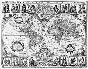 Amsterdam Prints: 17th-Century World Map by Nicholas Joanes Visscher