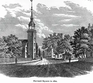 Public Square Prints: 1822 View of Harvard Square